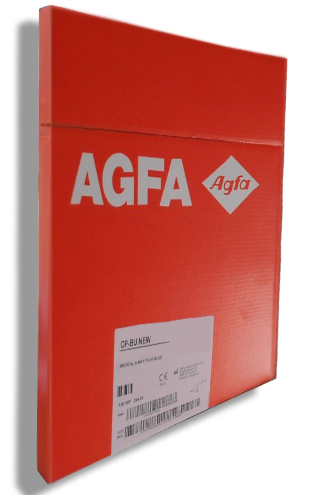 AGFA CP-BU M 1 AGFA CP-BU M blue base medical X-ray film for manual processing