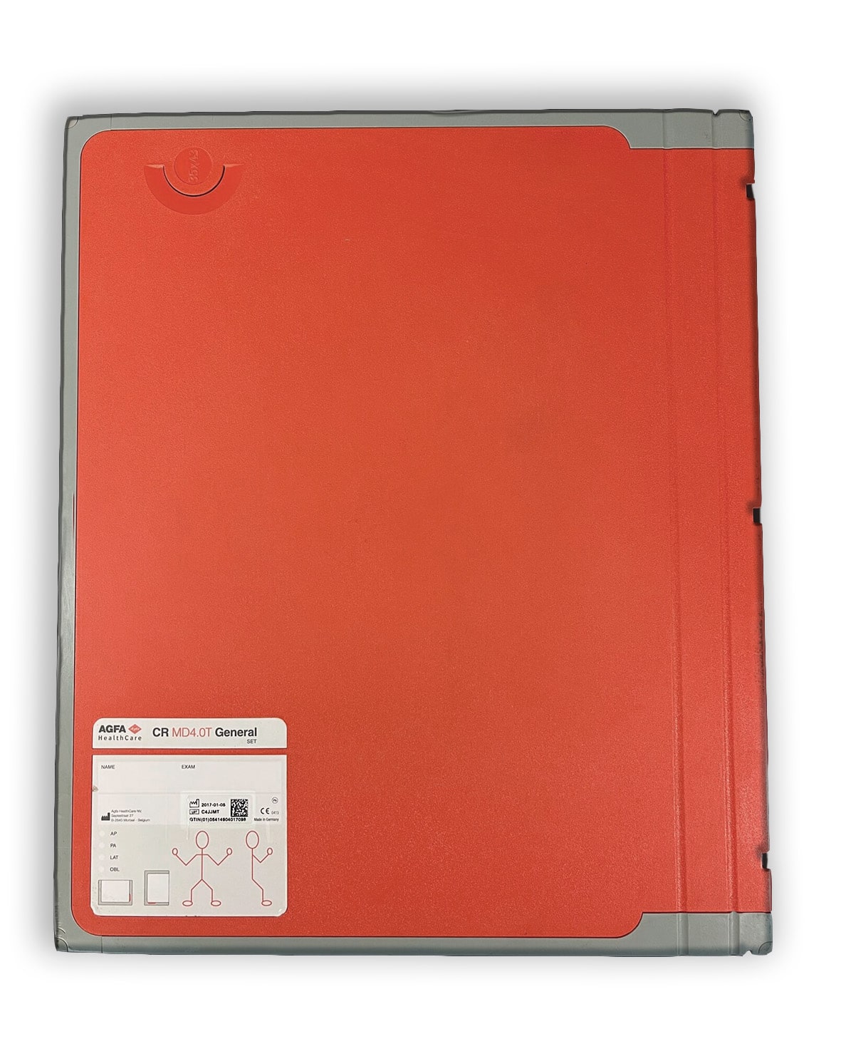 AGFA CR MD4.0T General Set (Cassette, Imaging Plate + Tray) 1 AGFA CR MD4.0T General Set– cassette with MD4.0T phosphor plate and tray for AGFA CR radiography systems