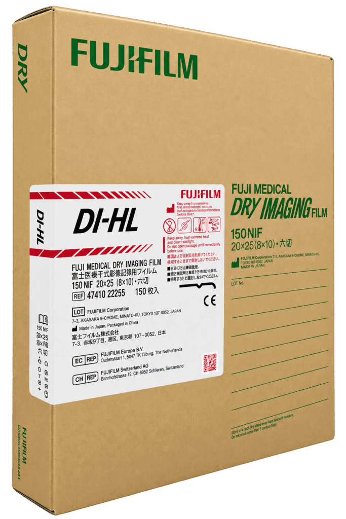 Box of medical imaging film from Fujifilm DI-HL Film