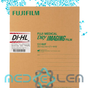 FUJIFILM DI-HL Film – high-resolution dry laser film for CT, MRI, DRYPIX printers with Dmax 3.6 and anti-static base for clean medical image printing.