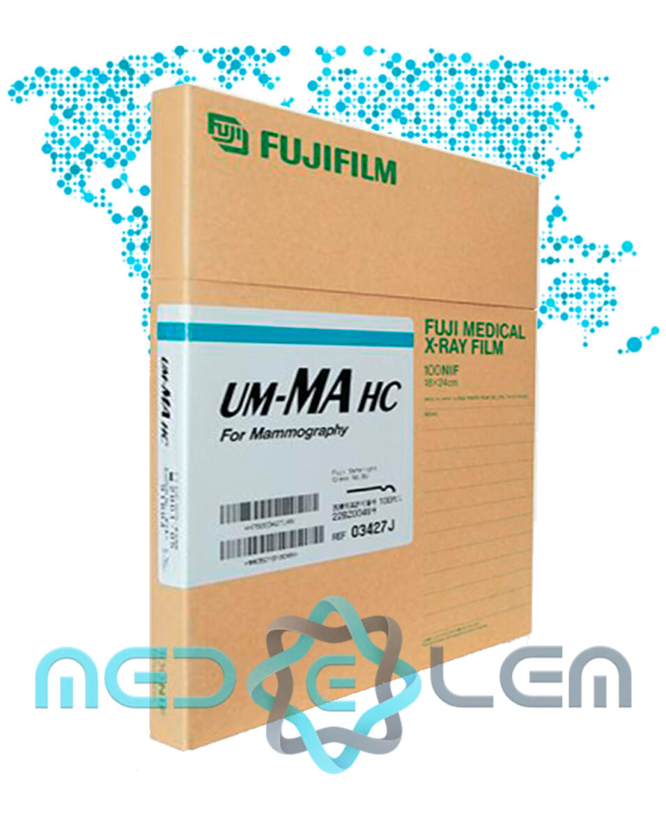 FUJIFILM UM-MA (HC) Film 1 FUJIFILM UM-MA (HC) Film – wet-processed high-contrast mammography film for analog imaging systems. Excellent detail and sharpness for breast diagnostics.
