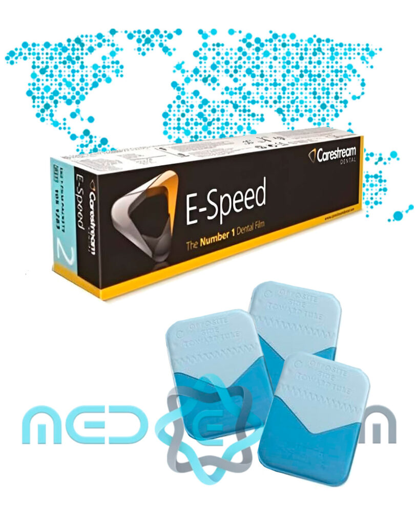 Carestream Dental E-Speed Film – intraoral X-ray film offering high speed, low radiation, and excellent image quality for dental diagnostics.