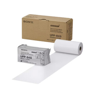 Sony UPP-84S standard density black and white thermal print media roll 84 mm × 12.5 m for medical video printers